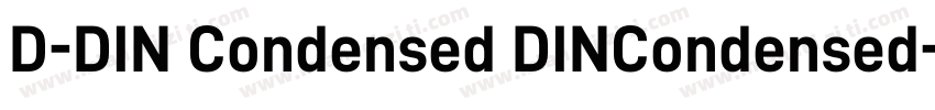 D-DIN Condensed DINCondensed-Bold字体转换